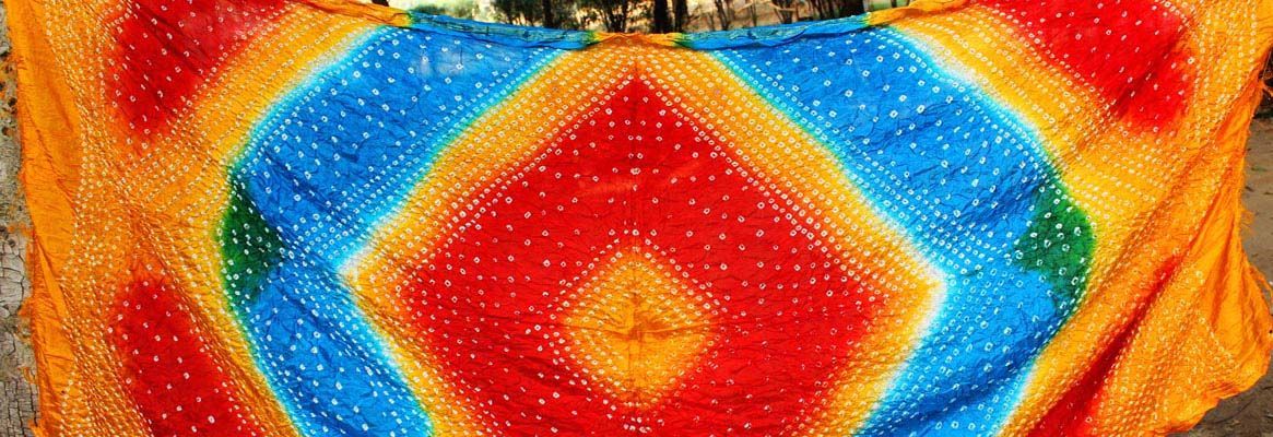 All about SootiSyahi's Hand Block Printed Bandhani Dupatta - SootiSyahi