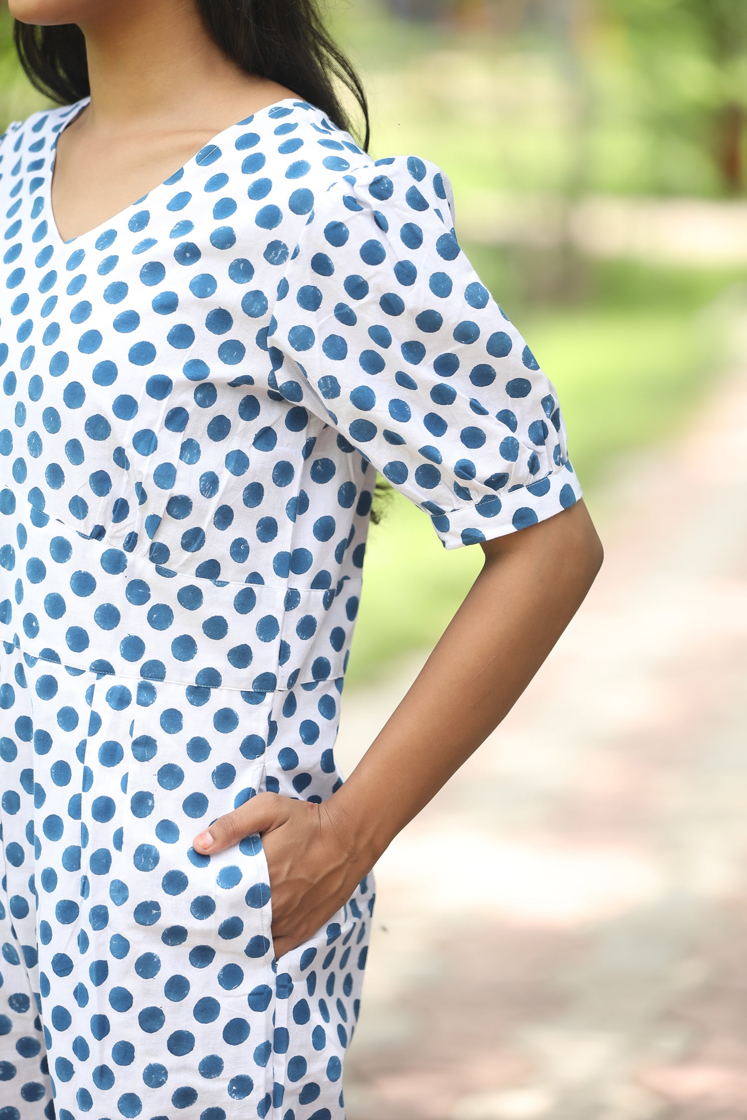 Blueberries Hand block Printed jumpsuit