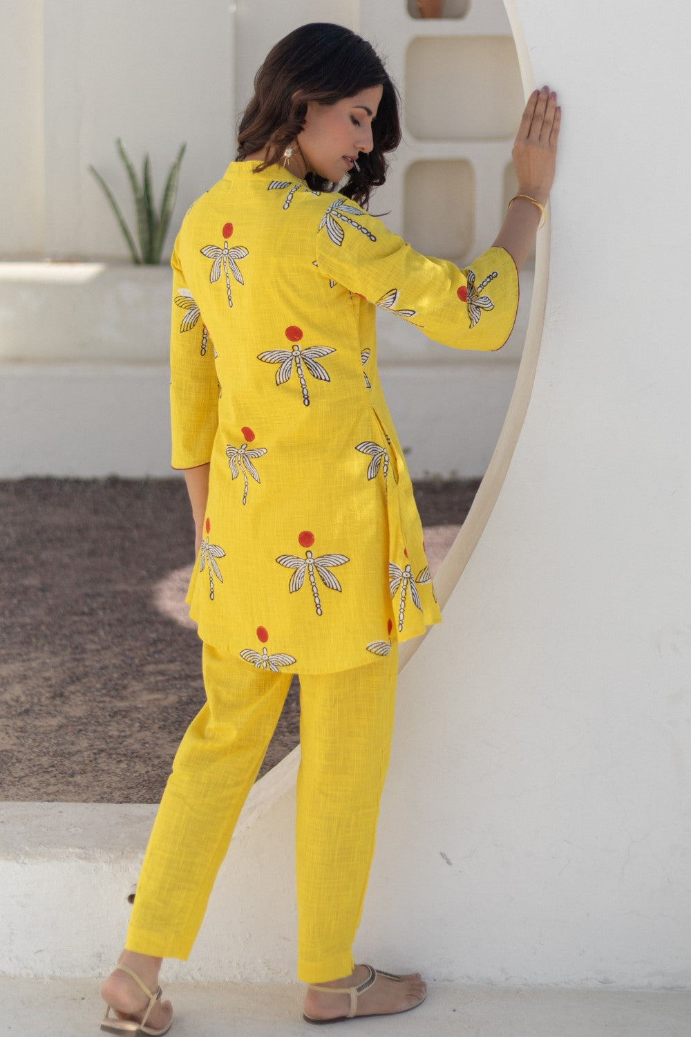 Dragonfly Dreams' Hand Block Printed Cotton Dress