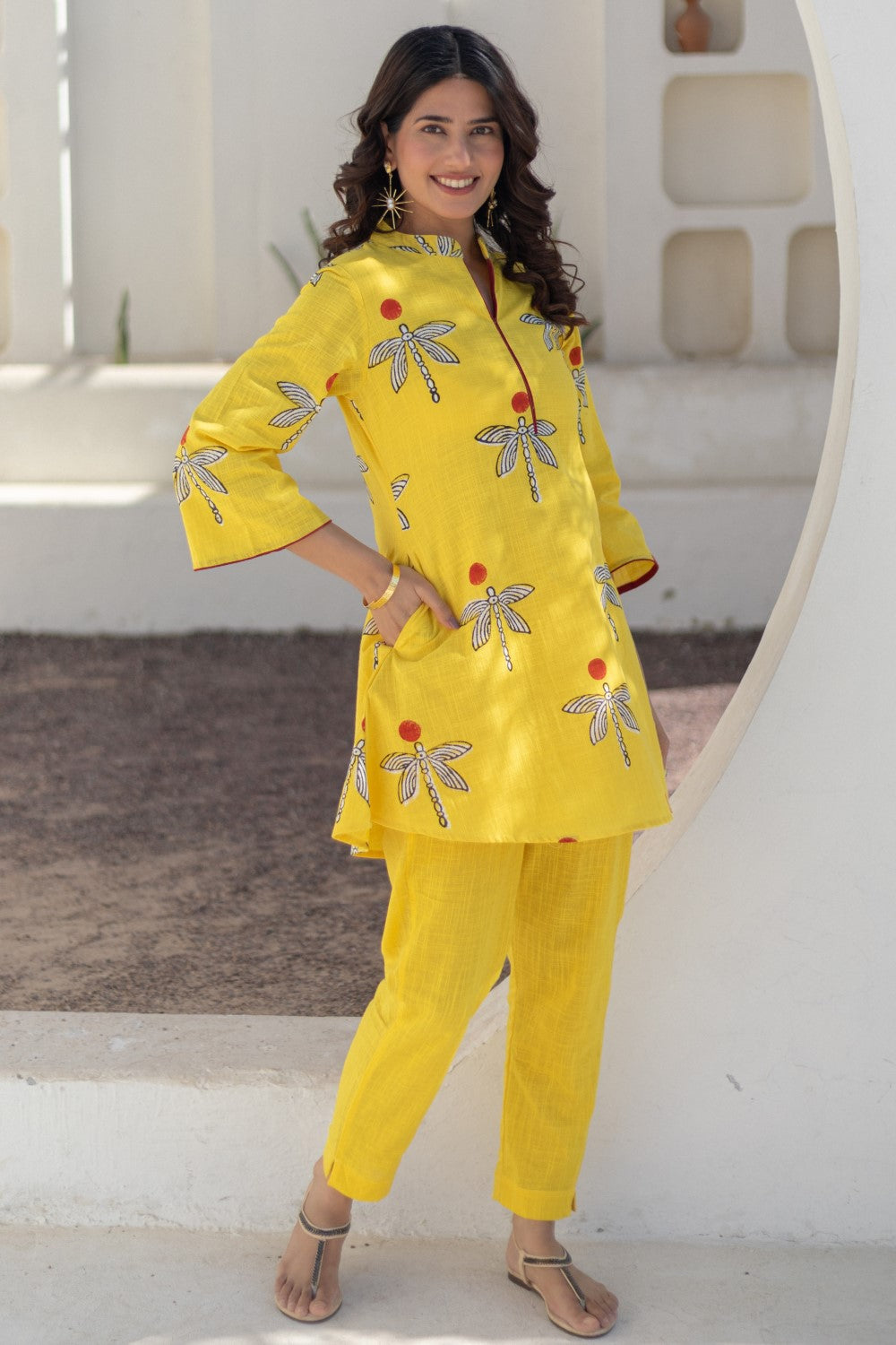Dragonfly Dreams' Hand Block Printed Cotton Dress
