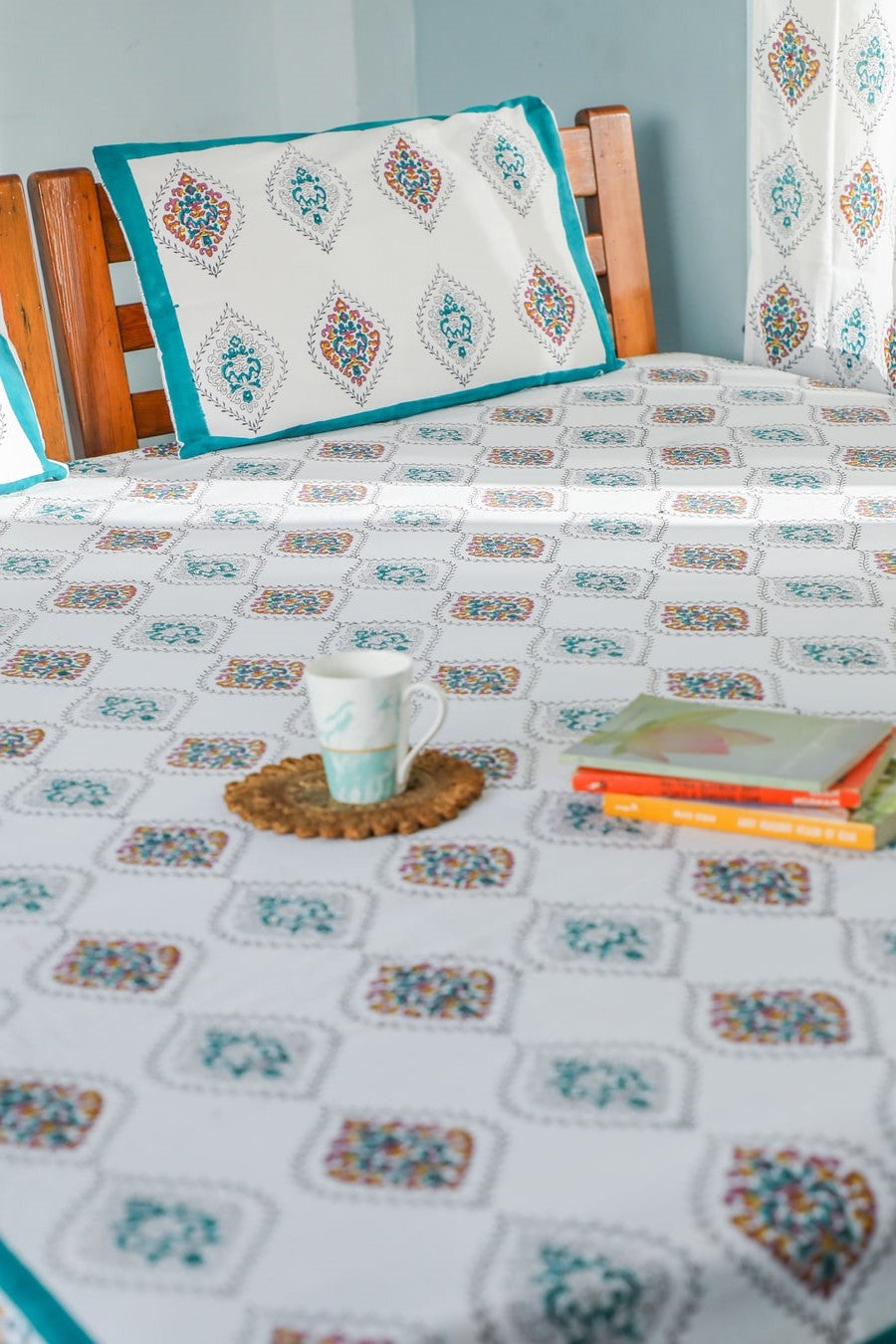 Pure King Size Cotton Bed Sheets Online from SootiSyahi