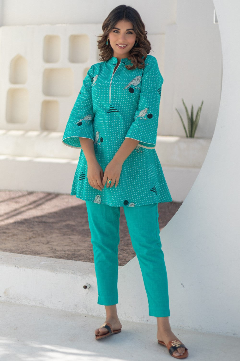 Sparrow Tales' Hand Block Printed Cotton Dress