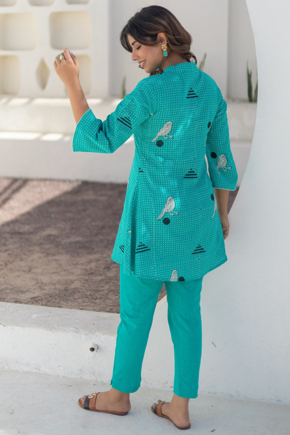 Sparrow Tales' Hand Block Printed Cotton Dress