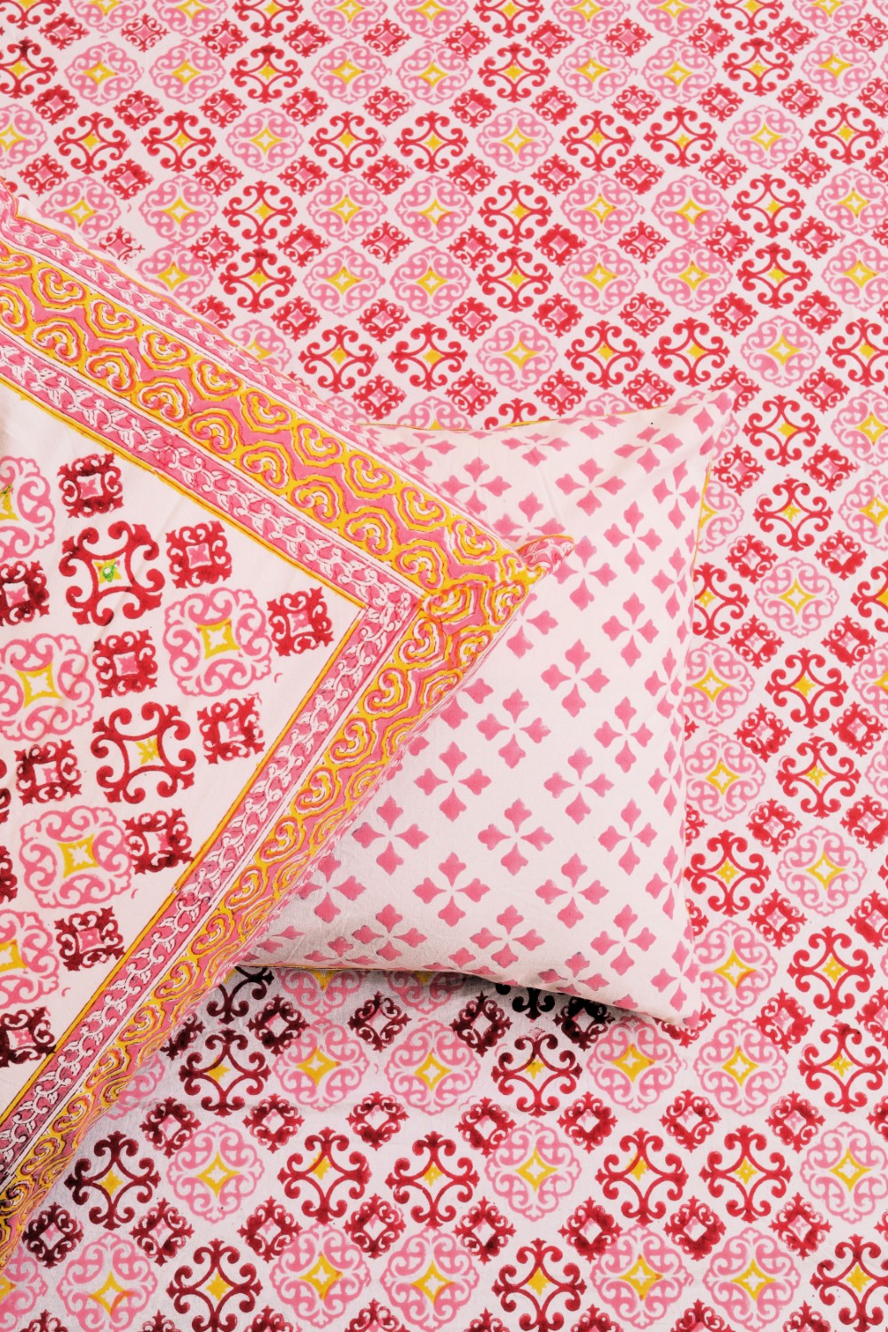 Sootisyahi 'Rang Mahal' Handblock Printed Cotton Bedsheet