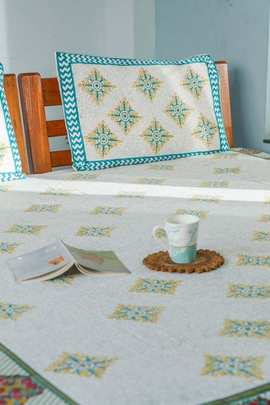 Pure King Size Cotton Bed Sheets Online from SootiSyahi