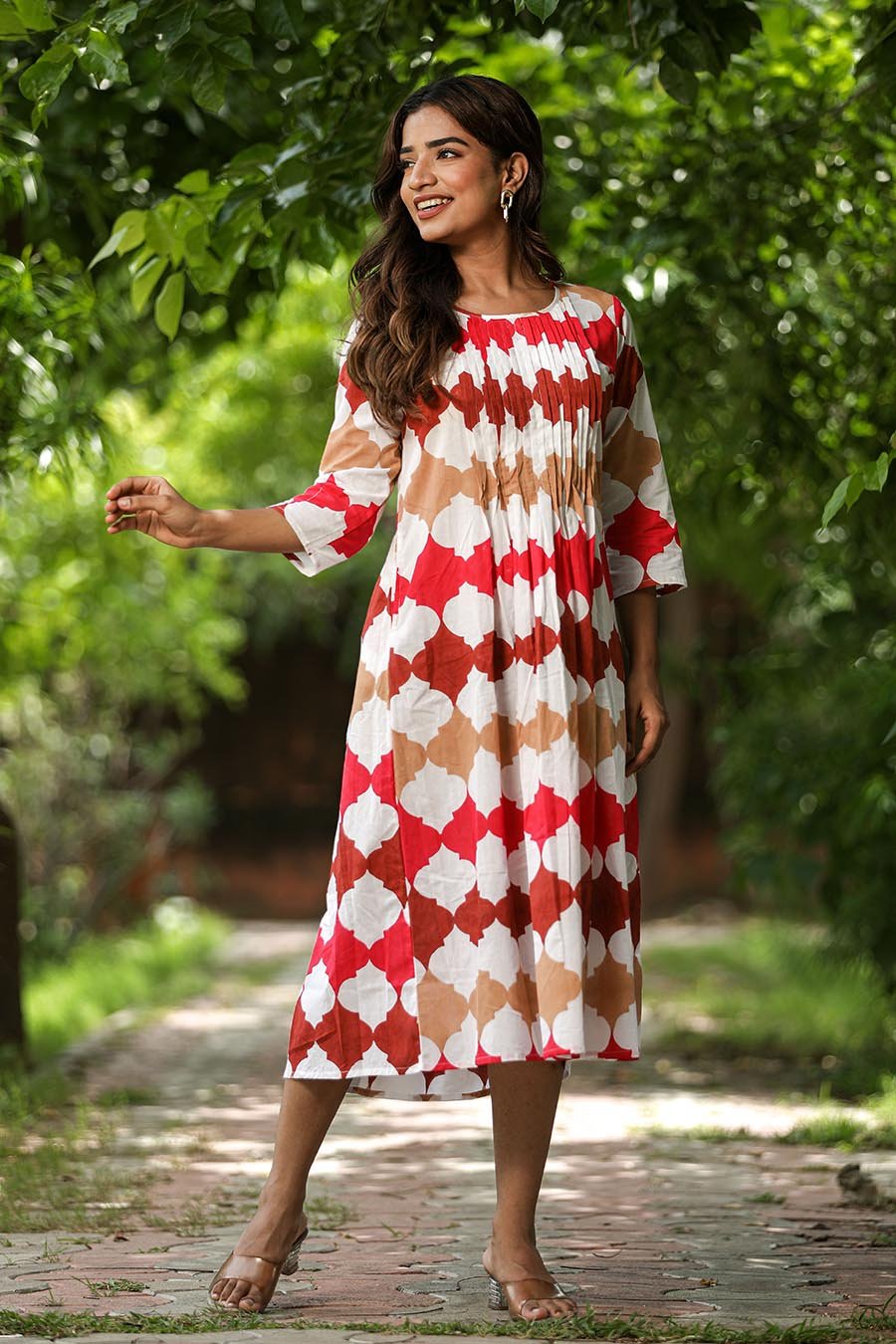 'A Colourful Vibe' Cotton Dress - SootiSyahi