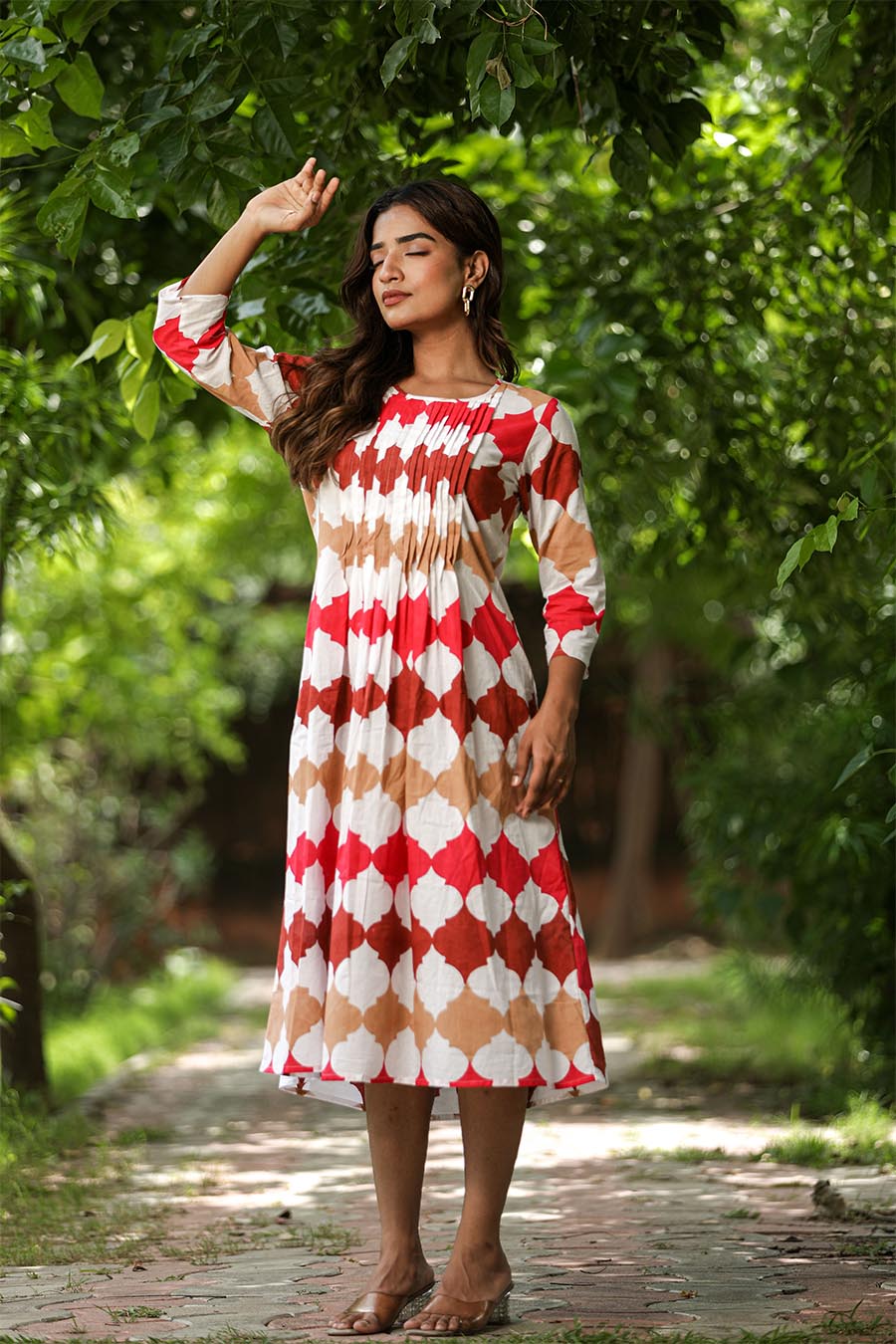 'A Colourful Vibe' Cotton Dress - SootiSyahi